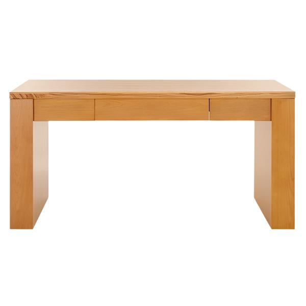 Deborah Elm Wood Desk in Natural with Drawer