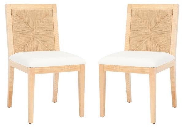 Safavieh Emilio Natural Woven Dining Chair (Set of 2)