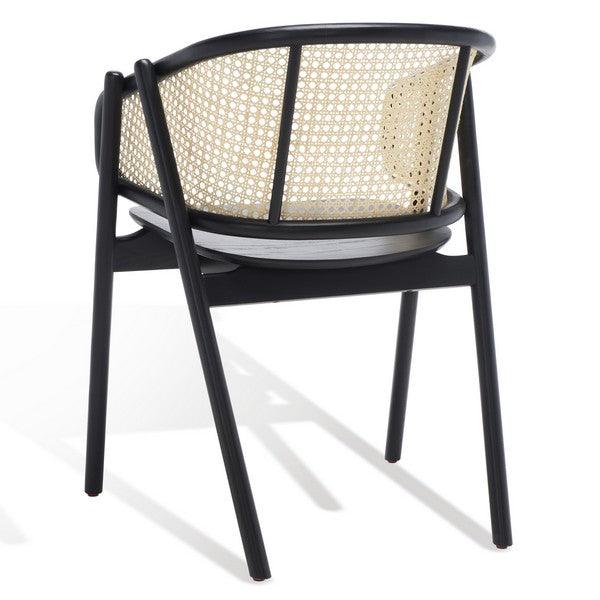 Safavieh Emmy Natural-Black Rattan Back Dining Chair