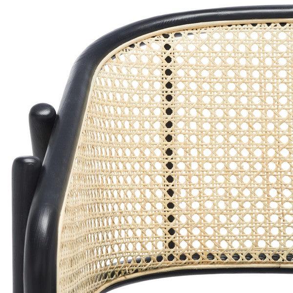 Safavieh Emmy Natural-Black Rattan Back Dining Chair