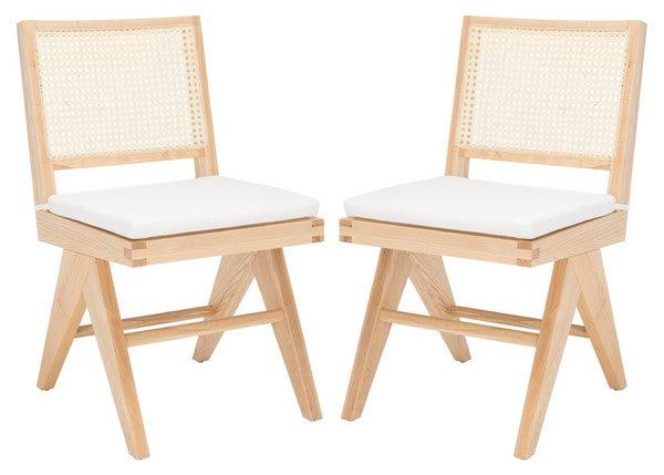 Safavieh Colette Natural Rattan Dining Chair (Set of 2)