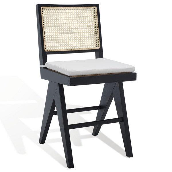 Safavieh Colette Black-Natural Rattan Counter Stool