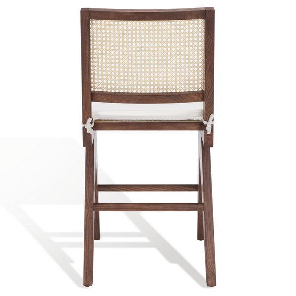 Safavieh Colette Walnut-Natural Rattan Counter Stool