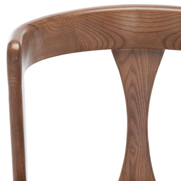 Safavieh Jamal Walnut-Natural Woven Dining Chair (Set of 2)