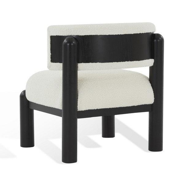 Safavieh Rosabryna Ivory-Black Boucle Accent Chair