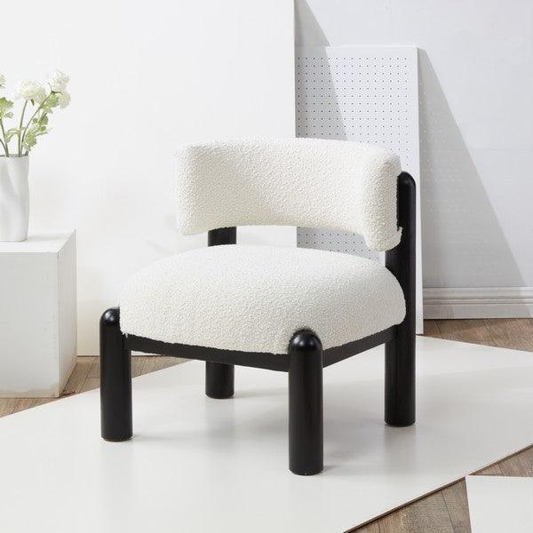 Safavieh Rosabryna Ivory-Black Boucle Accent Chair