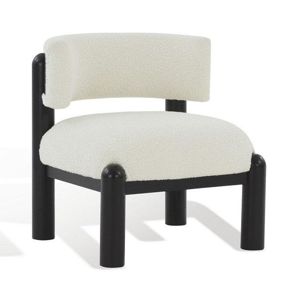 Safavieh Rosabryna Ivory-Black Boucle Accent Chair