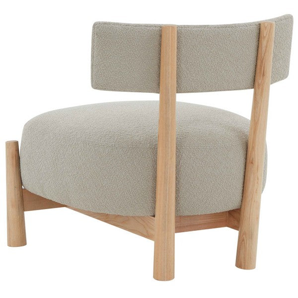 Safavieh Edwardina Taupe/Natural Boucle Accent Chair