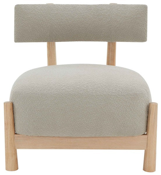 Safavieh Edwardina Taupe/Natural Boucle Accent Chair