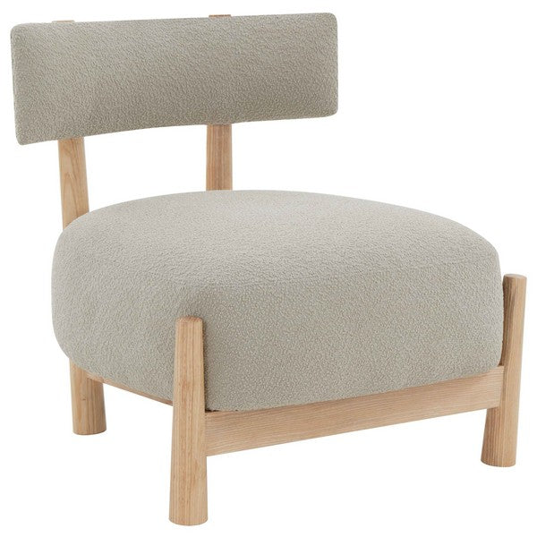 Safavieh Edwardina Taupe/Natural Boucle Accent Chair