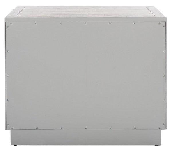 Safavieh Steve Light Grey 2 Drawer Wood Nightstand