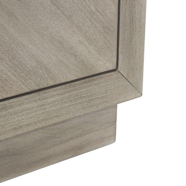 Safavieh Steve Light Grey 2 Drawer Wood Nightstand