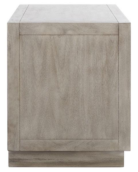 Safavieh Steve Light Grey 2 Drawer Wood Nightstand