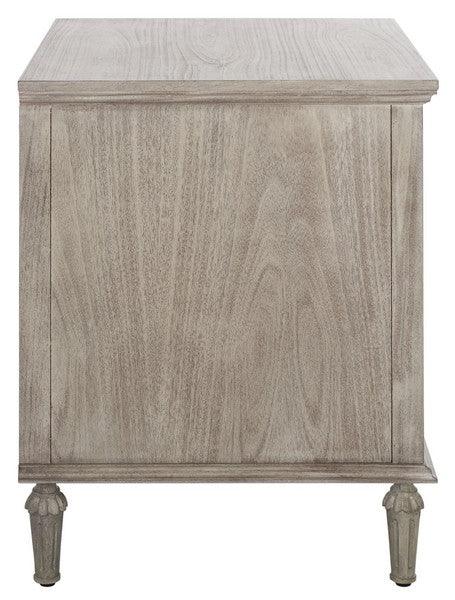 Safavieh Lisabet Light Grey 3-Drawer Wood Nightstand