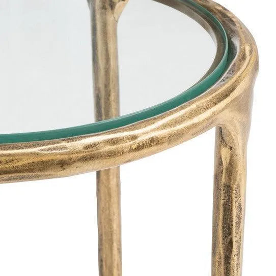 Safavieh Jessa Forged Metal Accent Table in Brass