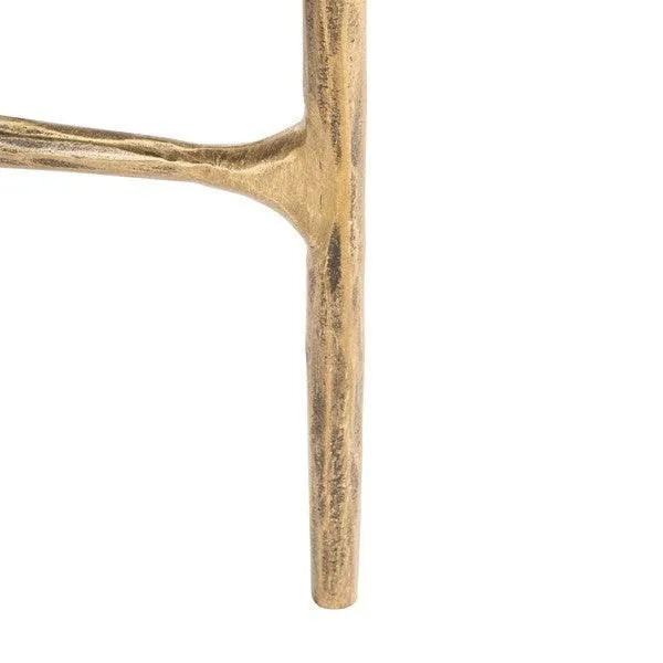 Safavieh Jessa Forged Metal Accent Table in Brass