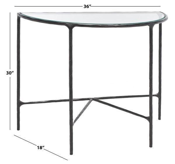 Safavieh Jessa Black Forged Metal Console Table