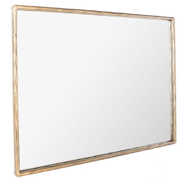 Safavieh Trish Small Rectangle Brass Metal Mirror