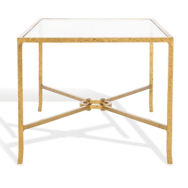 Tauri Forged Metal Coffee Table in Brass