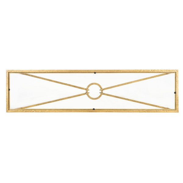 Tauri Forged Metal Console Table in Brass