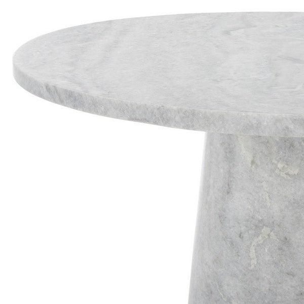 Safavieh Valentia Marble Accent Table in Light Gray