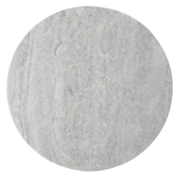 Safavieh Valentia Marble Accent Table in Light Gray