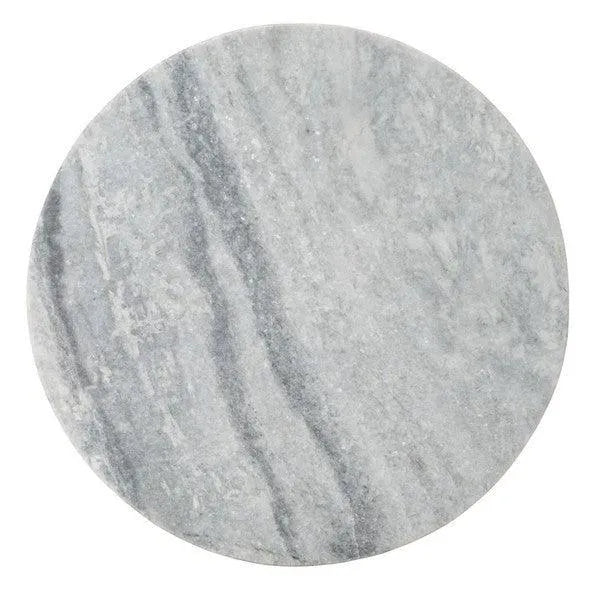 Safavieh Valentia Marble Accent Table in Light Gray