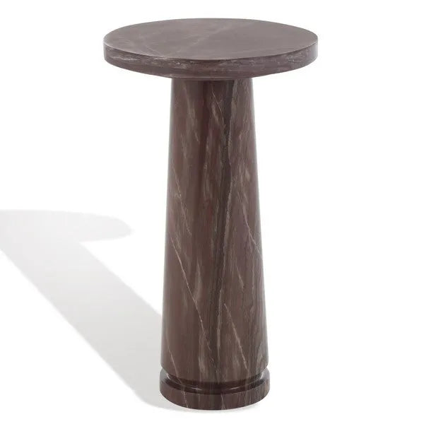 Valentia Marble Accent Table in Pink