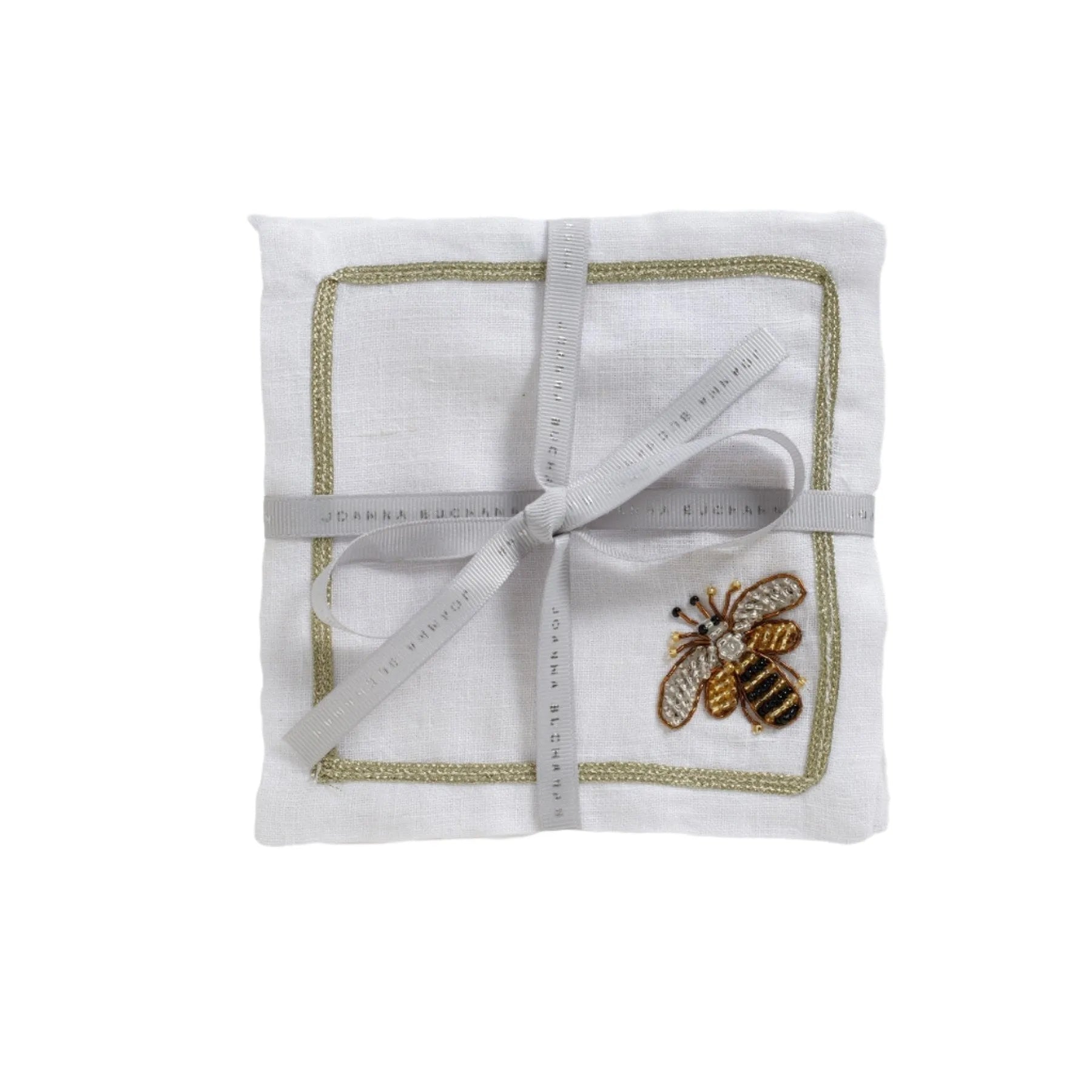 Stripey bee cocktail napkins