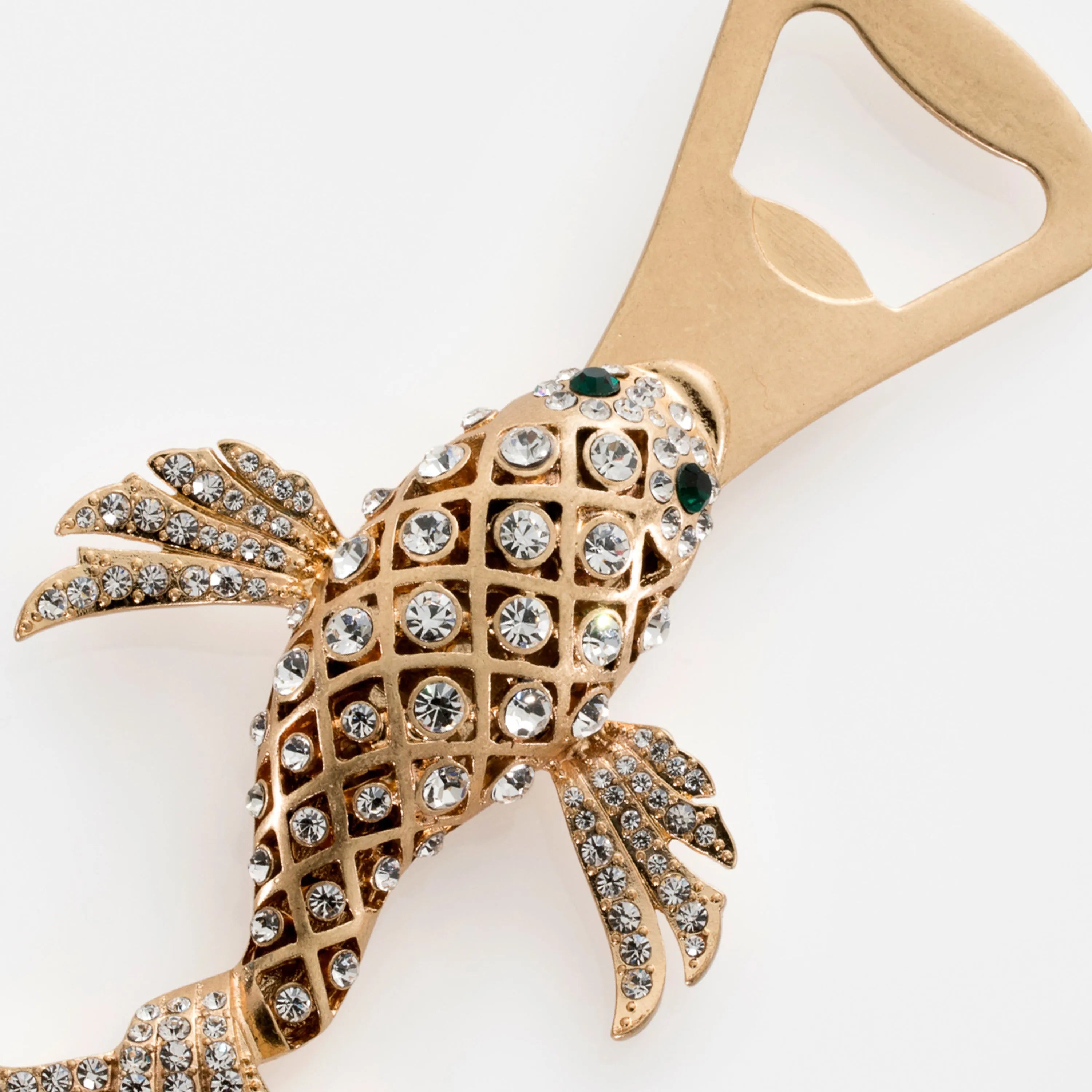 Koi bottle opener, crystal