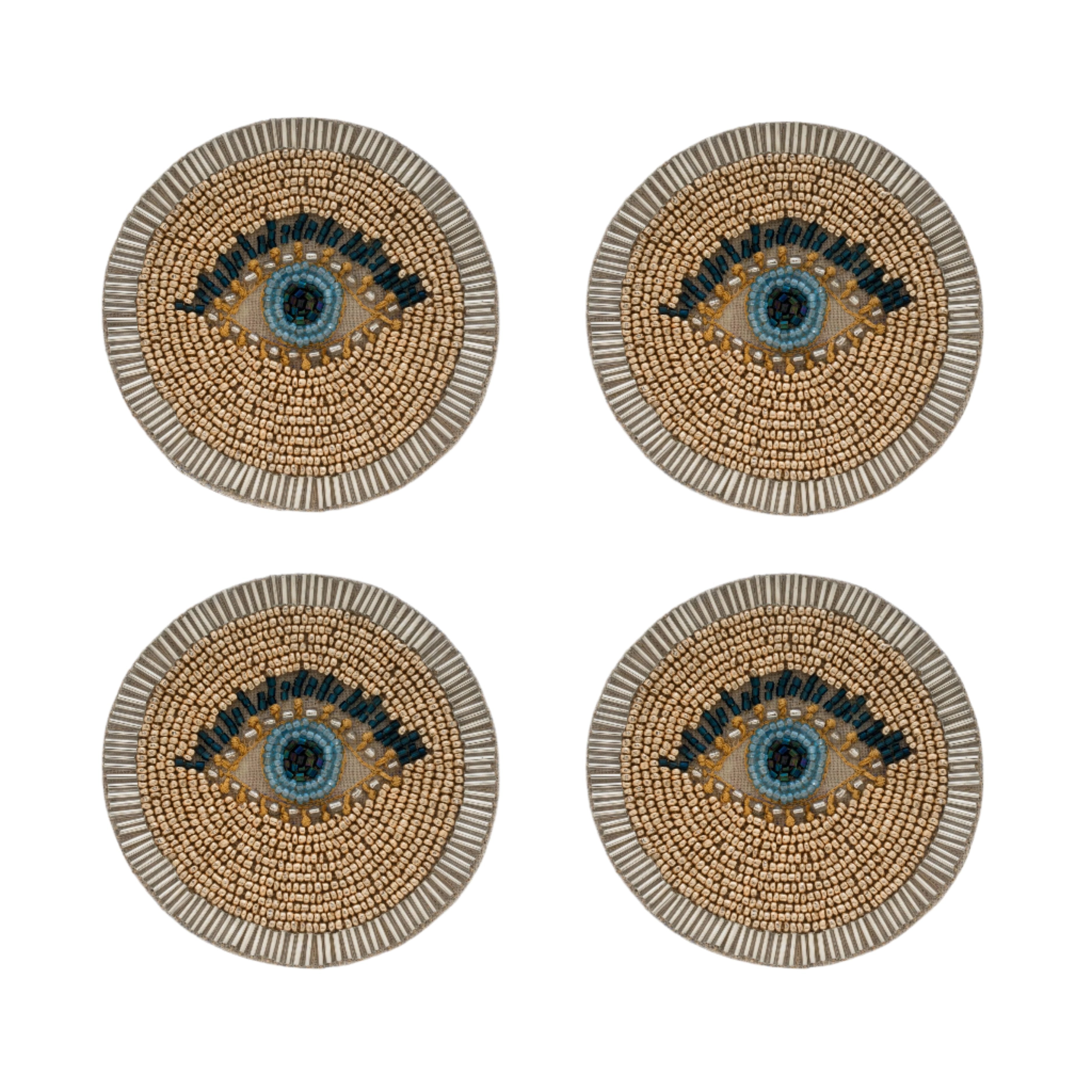 Evil eye coasters