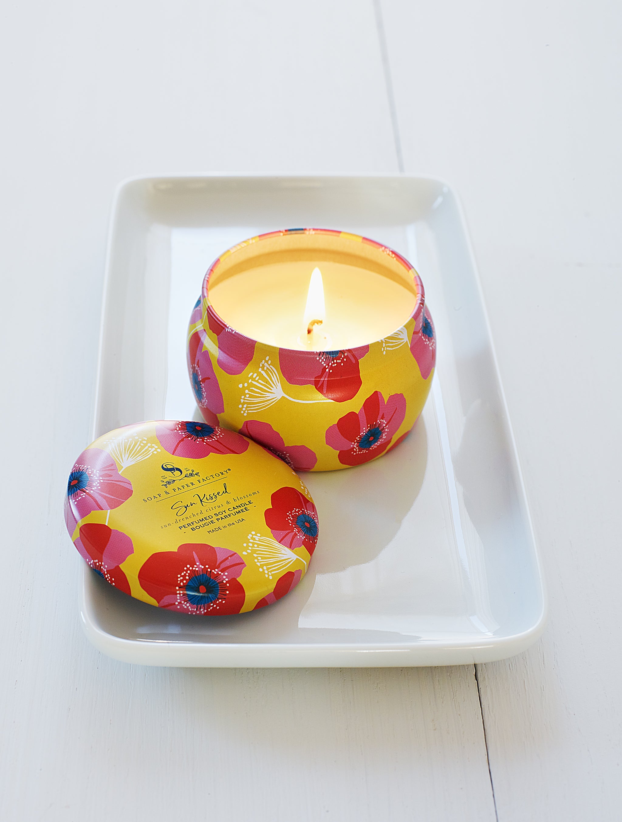 Sun Kissed Small Tin Soy Candle