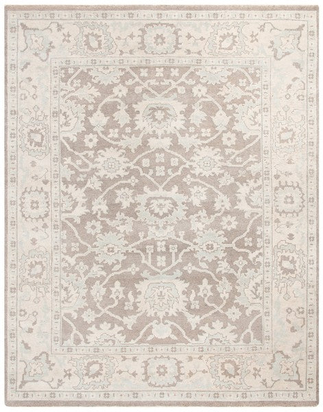 Sivas Wool Rug in Gray and Ivory