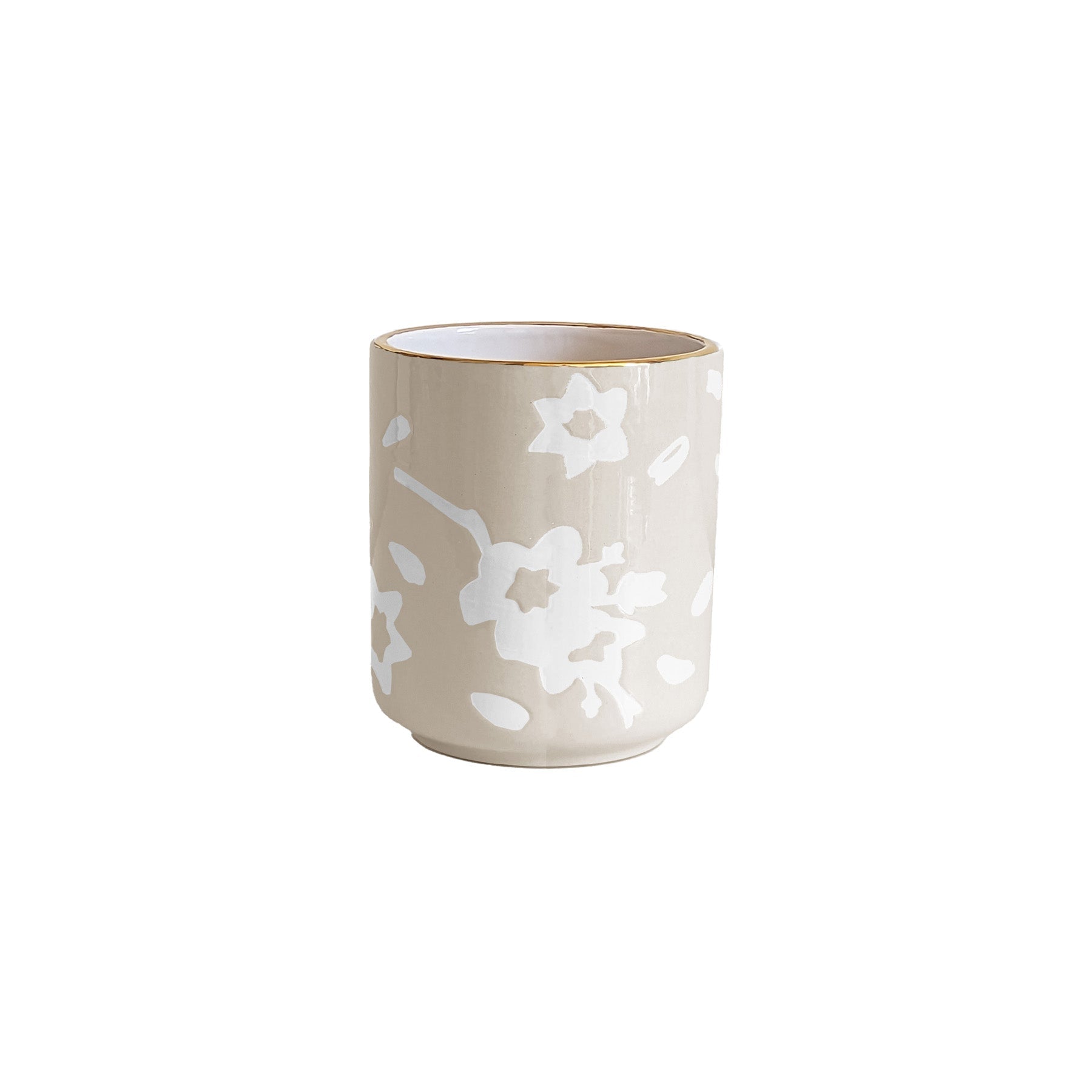 Sakura Vase with 22K Gold Accent