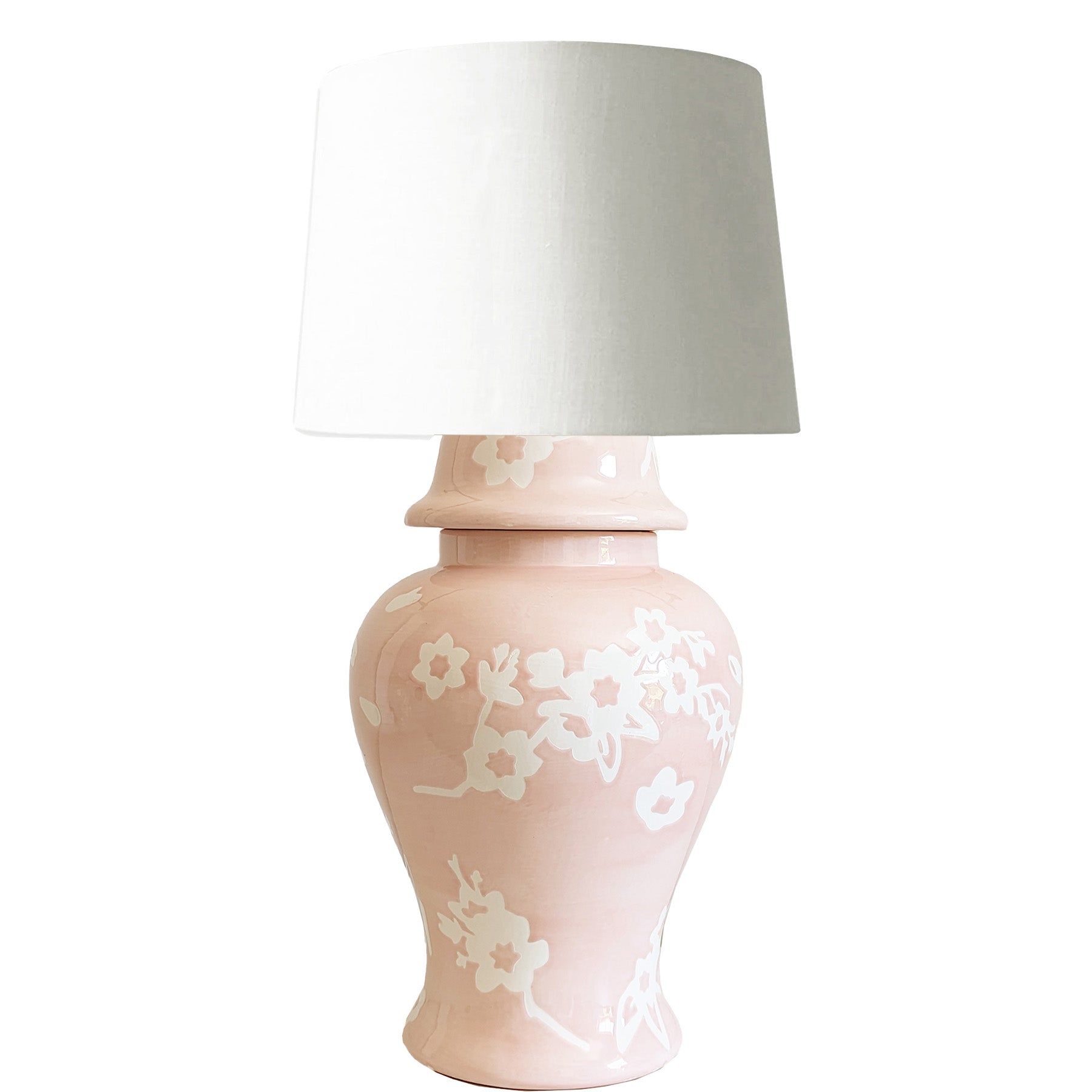 Sakura Ginger Jar Lamp in Blush