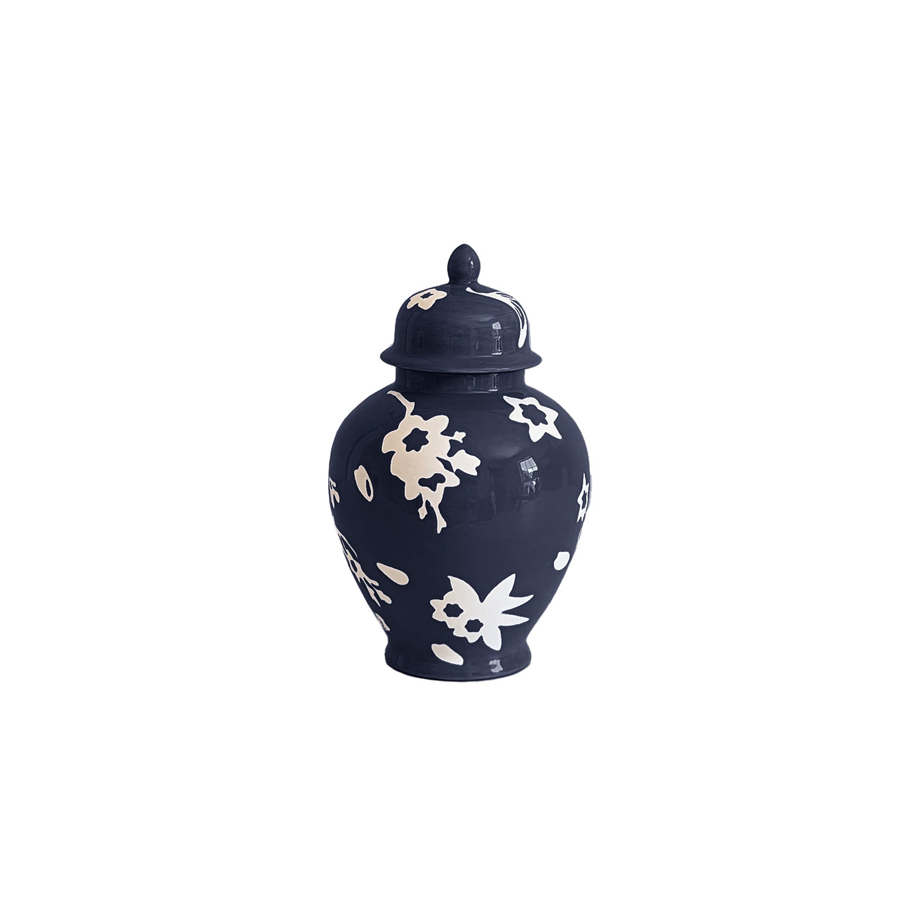 Sakura Ginger Jars in Navy Blue