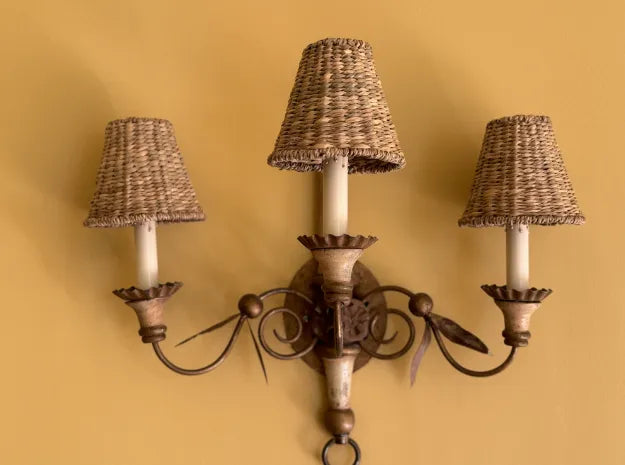 Sconce Seagrass Lampshades (Empire Base)