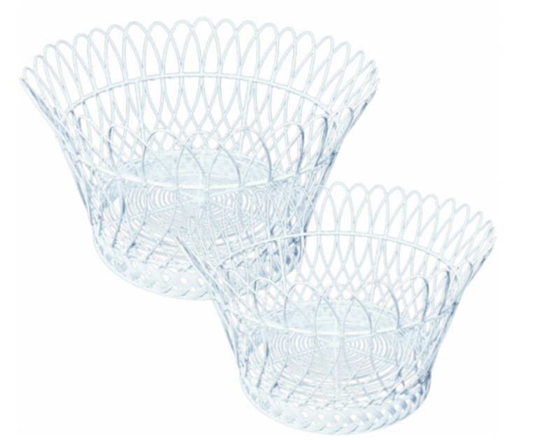 Straight Round French Wire Basket