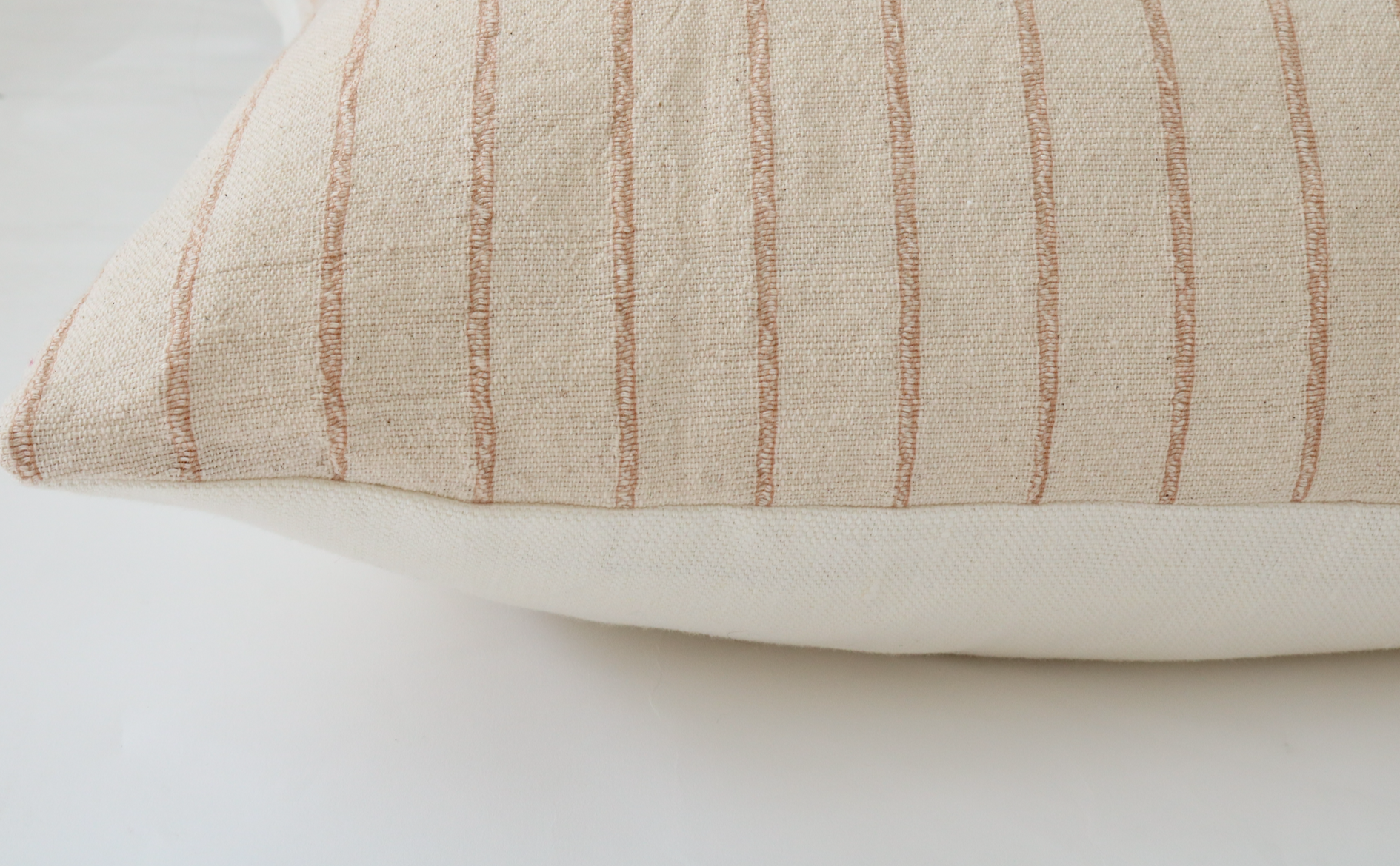 Charles Tan Stripe Pillow Cover