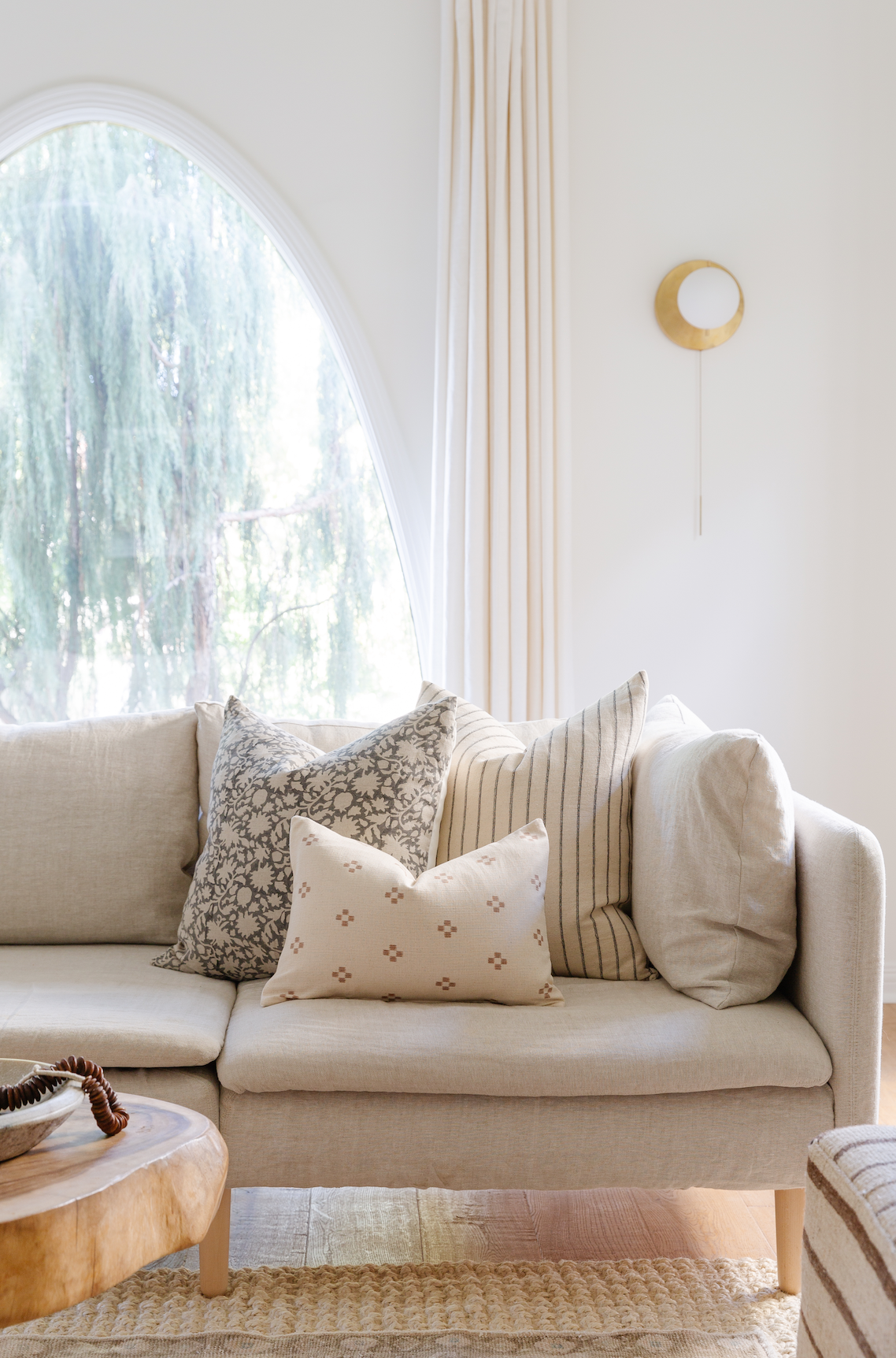 Charles Black Stripe Pillow Cover