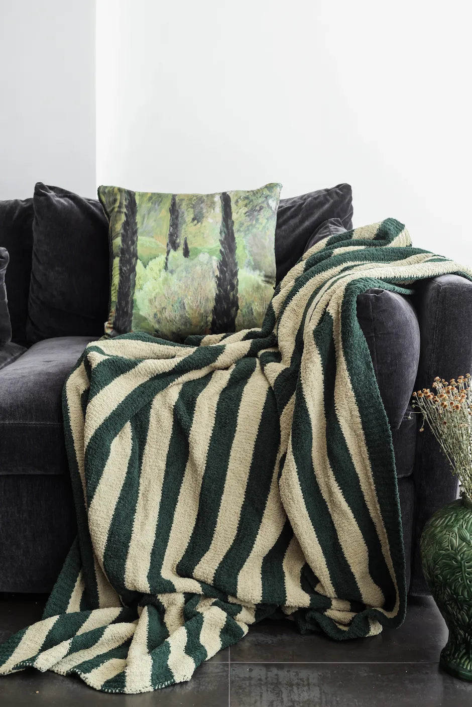 Olive Sunset Soiree Lightweight Throw | Sunday Citizen x ALEPEL by Lainy Hedaya