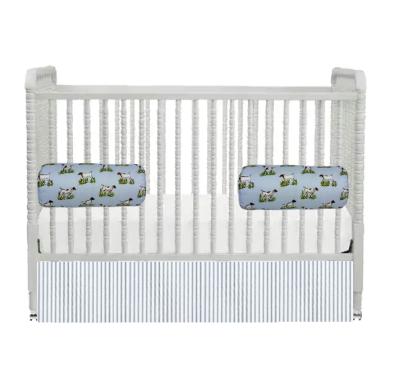 Ticking Stripe Crib Skirt