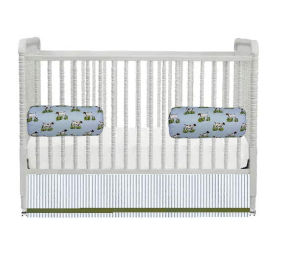 Ticking Stripe Crib Skirt