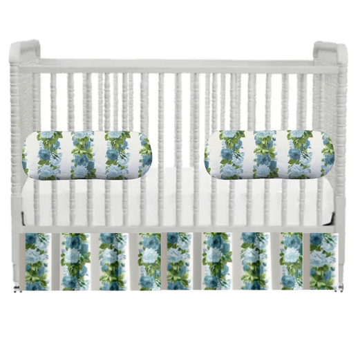 Eliza Jane in Sky Crib Skirt