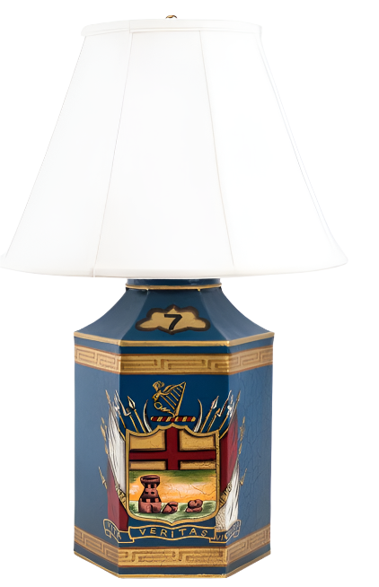 Regal Crest Chinoiserie Tole Lamp