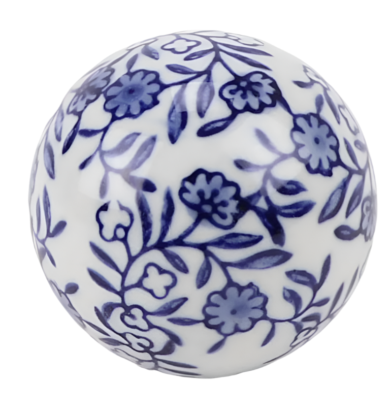 Flower Porcelain Ball (2 Sizes)