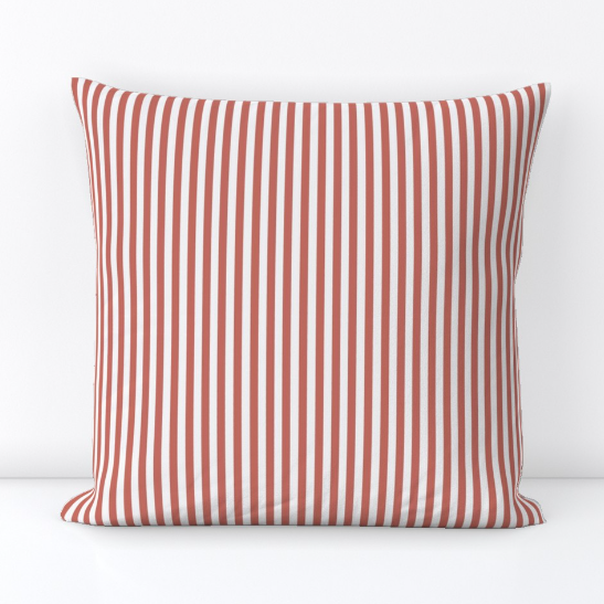 Carlisle Stripe in Tomato - Wheaton Whaley Home Exclusive