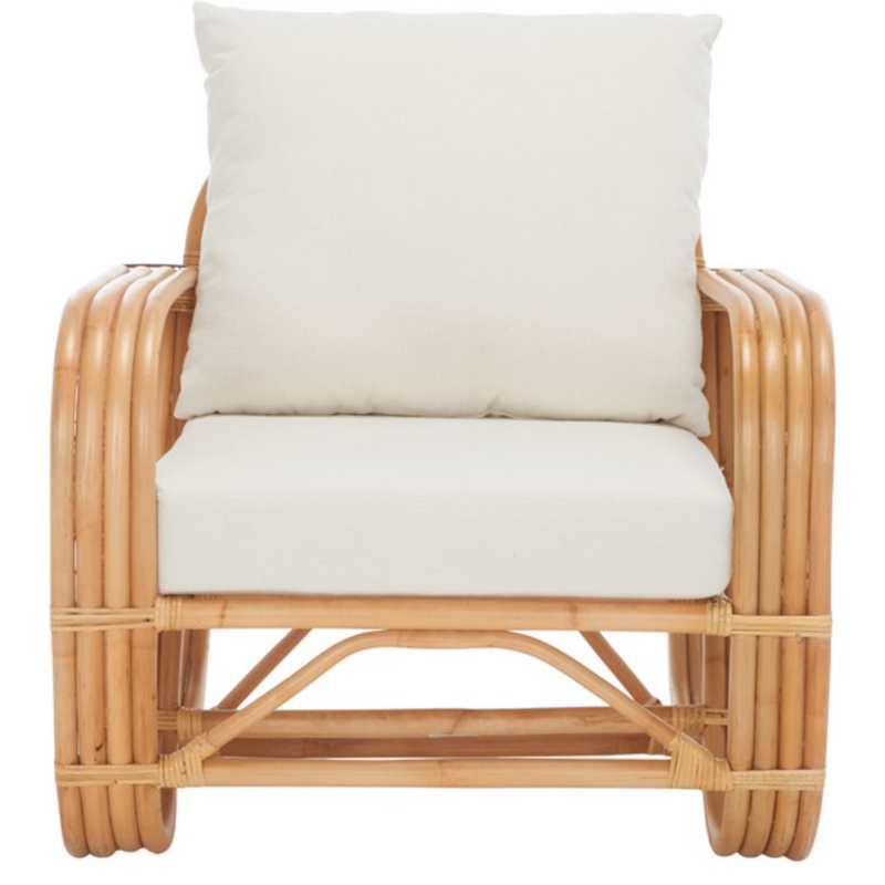 Safavieh Beia Rattan Accent Chair with Cushion