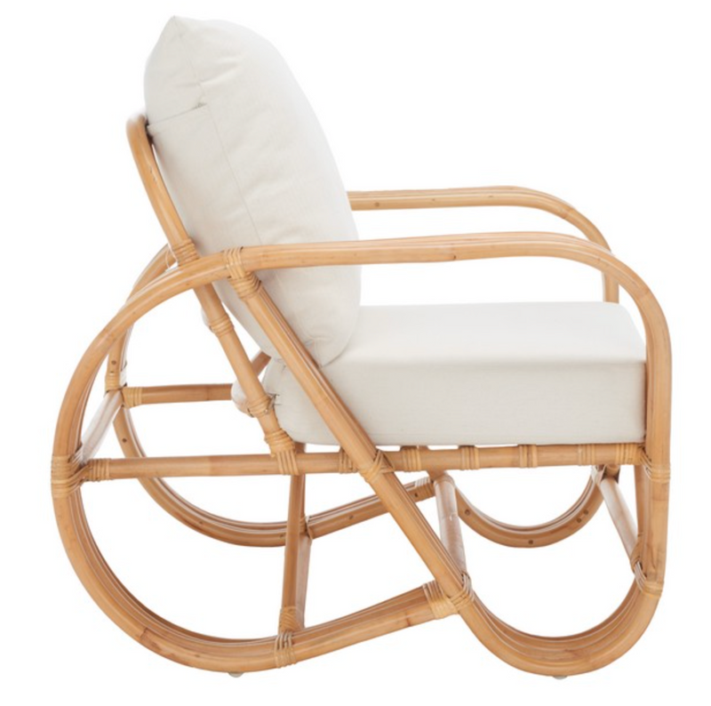 Safavieh Beia Rattan Accent Chair with Cushion