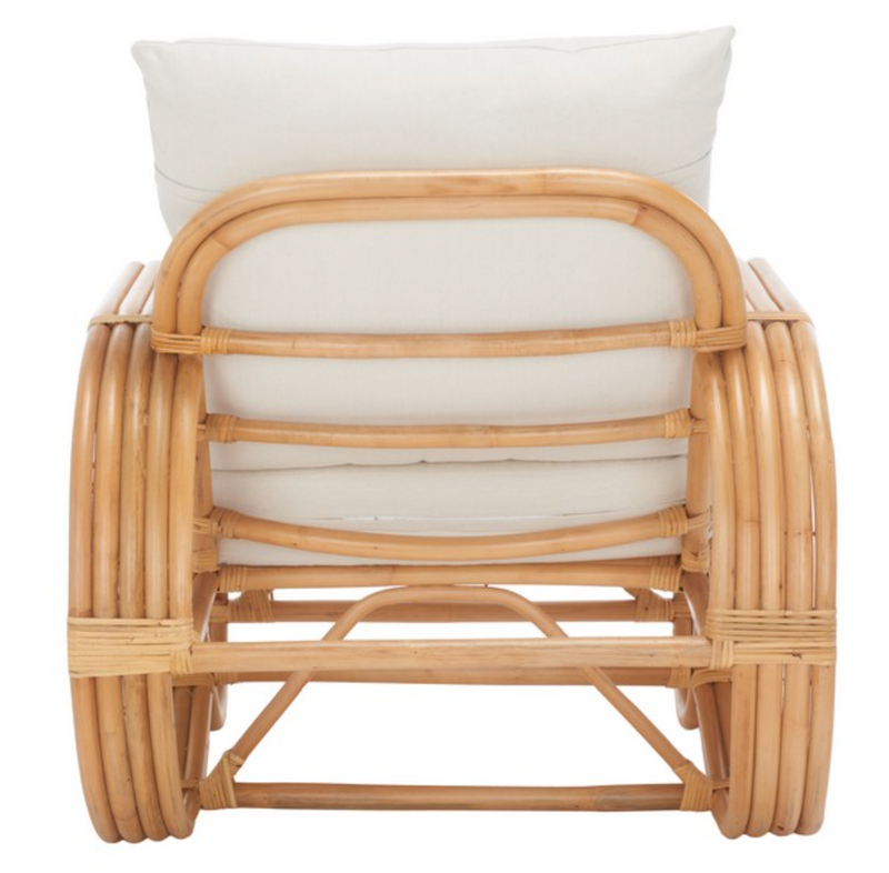 Safavieh Beia Rattan Accent Chair with Cushion